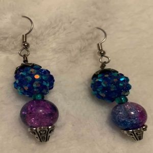 dangle, hook earring handmade original